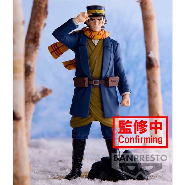 Banpresto Figur Saichi Sugimoto Golden Kamuy 15 Cm Blå