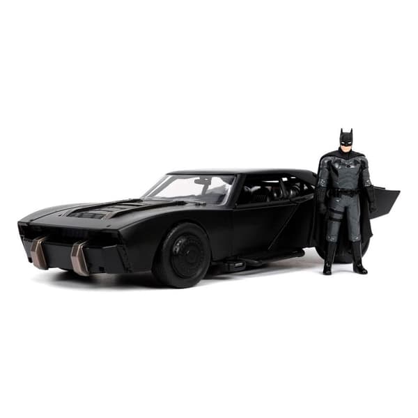 Jada Toys Fordon Med Batman-figur 2022 1/24 Hollywood Rides 2022 Batmobile Svart