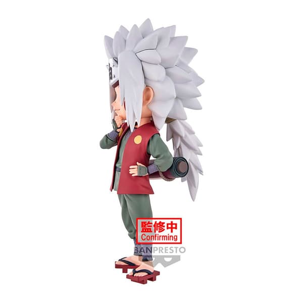 Banpresto Figur Jiraiya Naruto Shippuden Q Posket 14 Cm Rød