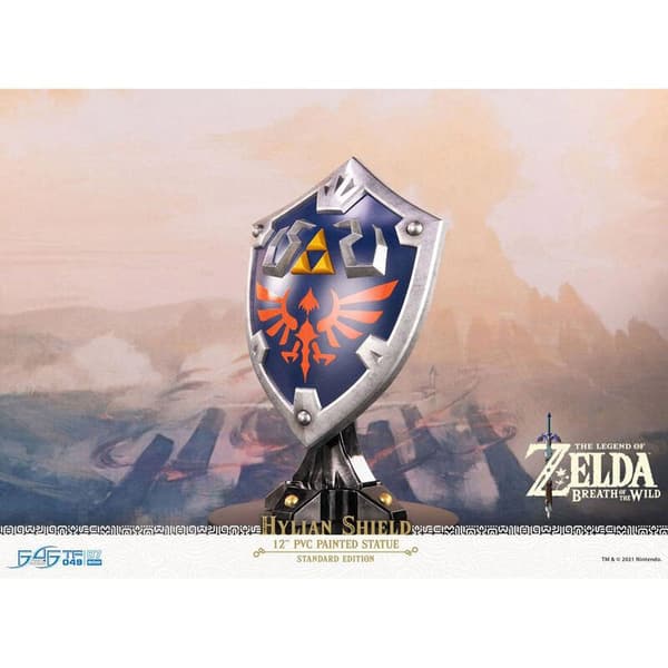First 4 Figures Kilpi Hylian Shield Collector Edition The Legend Of Zelda Breath Of The Wild 29 Cm Monivärinen