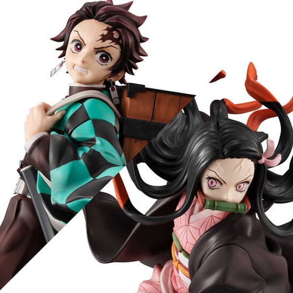 Megahouse Kamado Brother And Sister Precious G.e.m. Series Kimetsu No Yaiba Figure 17 Cm Vihreä