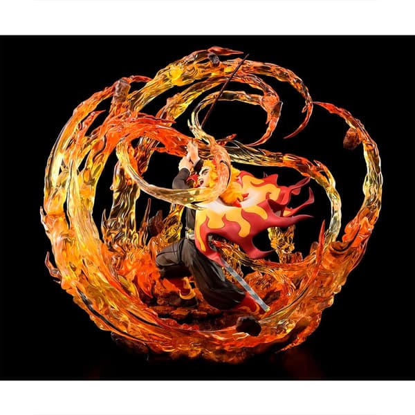 Good Smile Kimetsu No Yaiba Demon Slayer 1-8 Kyojuro Rengoku Dx Figure 35 Cm Gylden