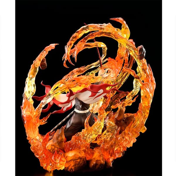 Good Smile Kimetsu No Yaiba Demon Slayer 1-8 Kyojuro Rengoku Dx Figure 35 Cm Gylden
