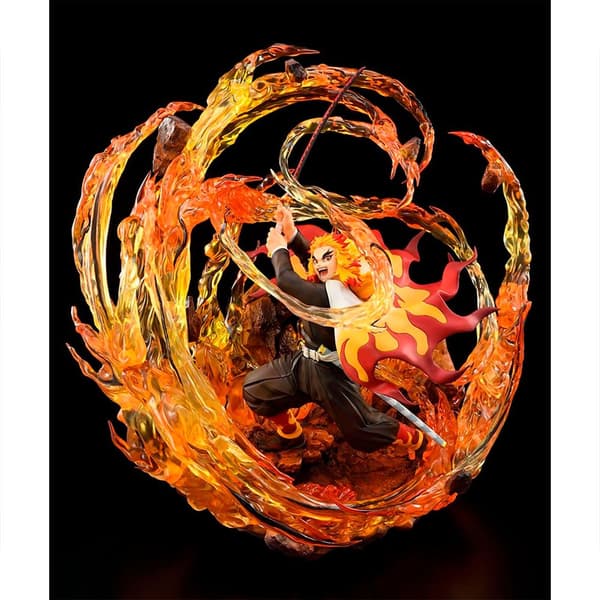 Good Smile Kimetsu No Yaiba Demon Slayer 1-8 Kyojuro Rengoku Dx Figure 35 Cm Gylden