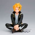 Miniatyrbillede 2 af 5: Banpresto Figur Denki Kaminari Chargebolt Break Time My Hero Academia 10 Cm Gul