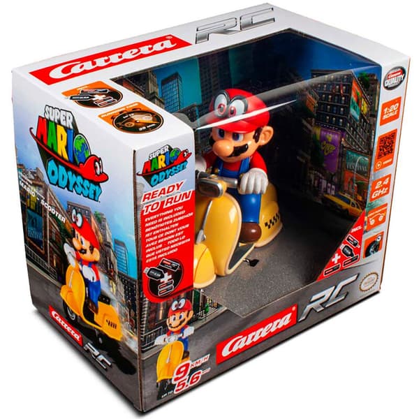 Carrera Mario Kart Rc Bil Scooter Gul