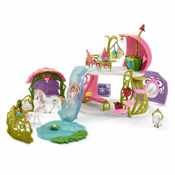 Schleich Glittrande Blomma Hus Med Access Figur Bayala Flerfärgad