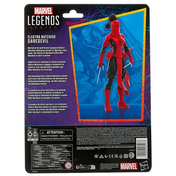 Hasbro Spiderman Figuuri Elektra Natchios Daredevil 15 Cm Punainen