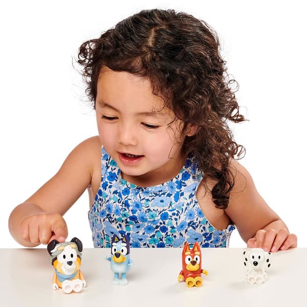 Bluey Figur Assorteret Pack 4 Gylden