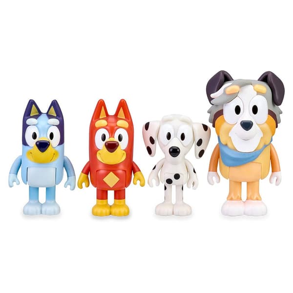 Bluey Figur Assorteret Pack 4 Gylden
