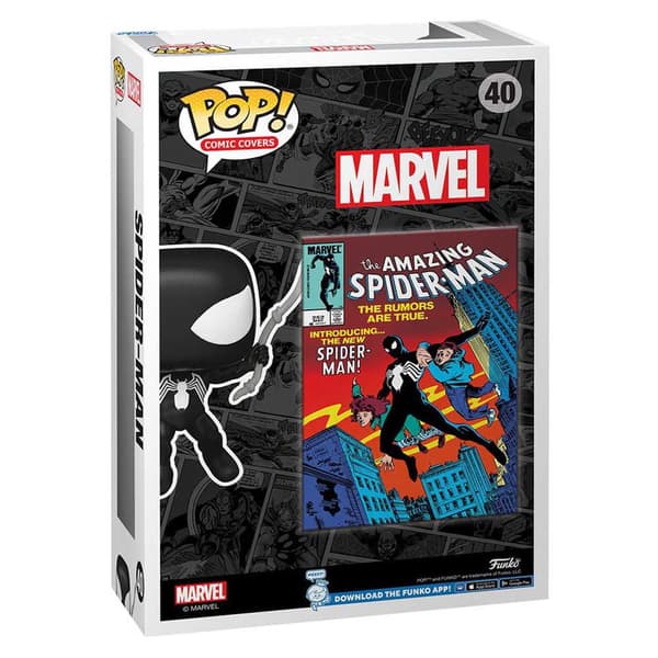 Funko Figur Marvel Pop! Comic Cover Vinyl Amazing Spider-man 252 9 Cm Flerfärgad