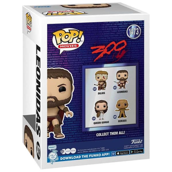 Funko Lajitelma Leonidas 9 Cm 300 Pop Elokuvat Vinyyli Hahmo Monivärinen