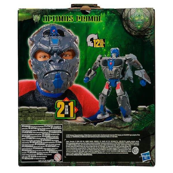 Transformers Figur Tra Mv7 2-in-1 Mask Optimus Primal Flerfarvet
