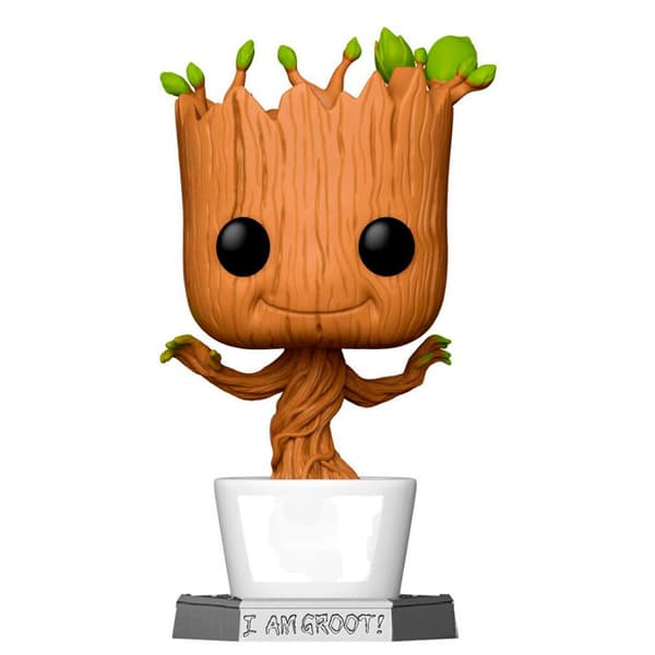 Funko Av Galaxen Dancing Groot Pop Marvel Guardians 45 Centimeter Brun