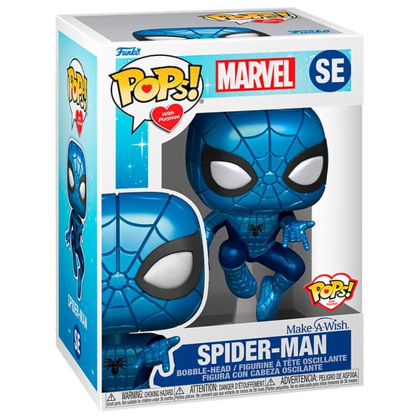 Funko Pop Marvel Make A Wish Spiderman Flerfarvet