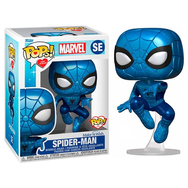Funko Pop Marvel Make A Wish Spiderman Flerfarvet