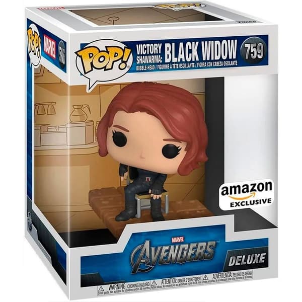 Funko Avengers Black Widow Exklusiv Pop Deluxe Marvel Brun