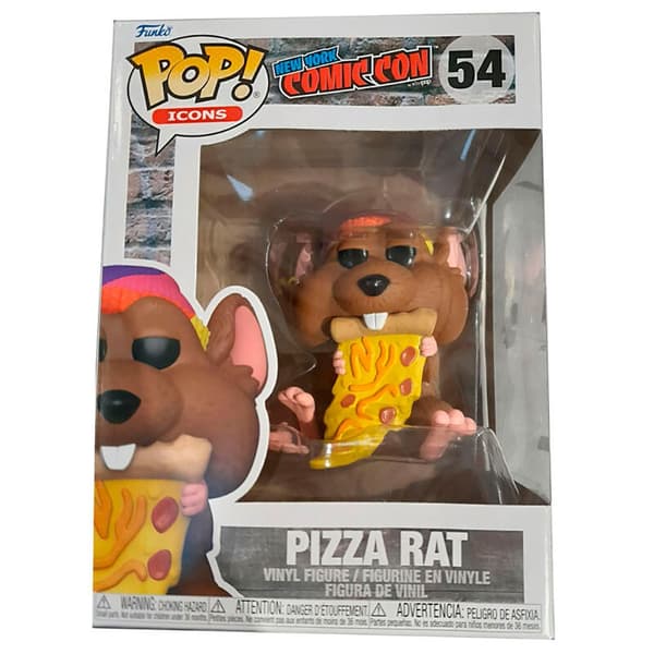 Funko Pop New York Comiccon Pizza Rat Brun