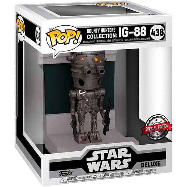 Funko Pop Deluxe Star Wars Bounty Hunters Ig-88 Exclusive Brun
