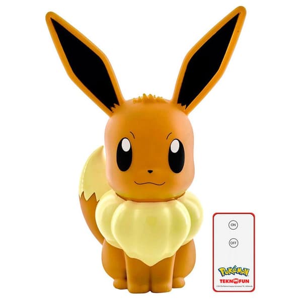Teknofun Led 3d Eevee Pokemon Flerfarvet