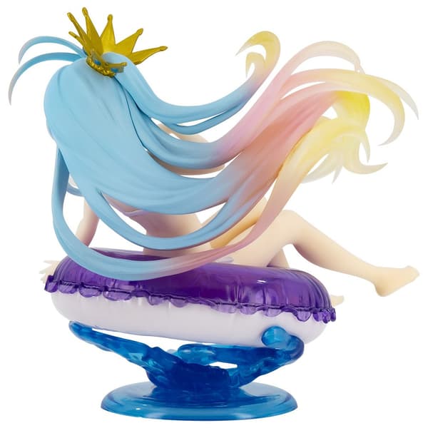 Taito Prize Inget Spel Inget Liv Pvc Statue Shiro Flerfärgad