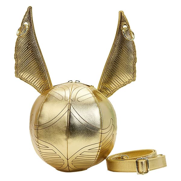 Loungefly Axelväska Harry Potter Golden Snitch Guld