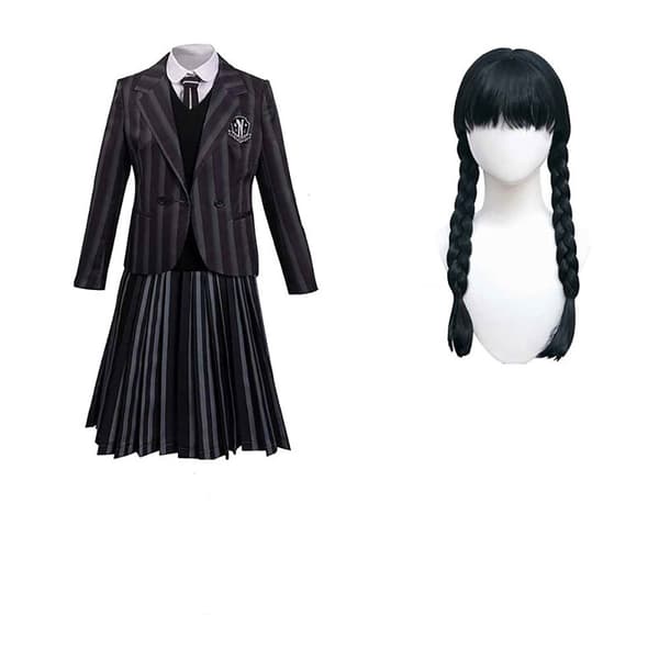 Ciao Uniform Med Paryk Wednesday Sort 16 Years