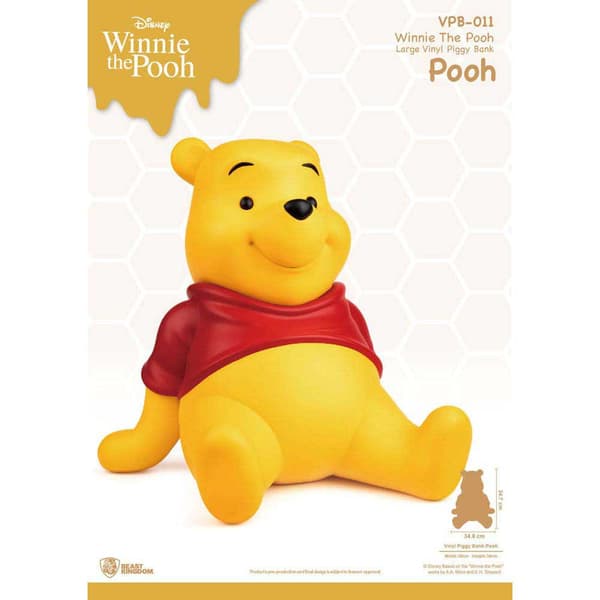 Beast Kingdom Toys Figur Piggy Vinyl Winnie 35 Cm Winnie The Pooh Gul