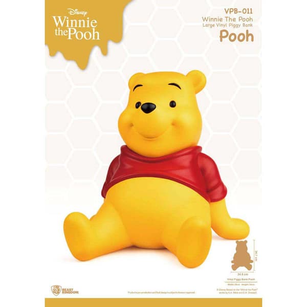 Beast Kingdom Toys Figur Piggy Vinyl Winnie 35 Cm Winnie The Pooh Gul
