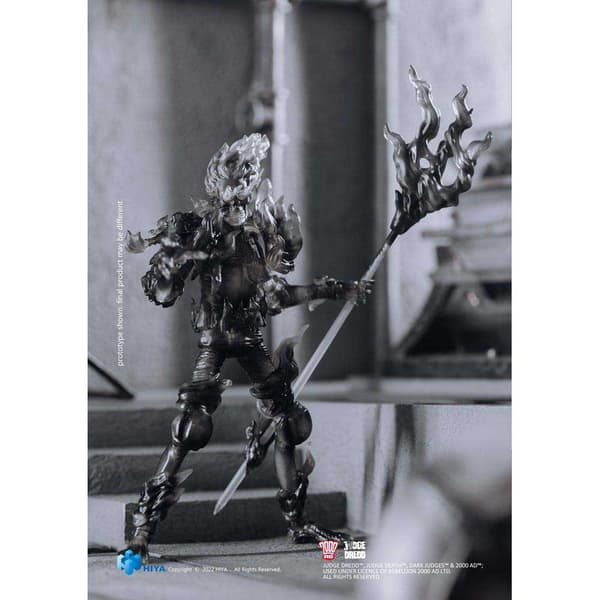 Hiya Toys 1/18 Exquisite Mini Black And White Judge Fire 10 Cm 2000 Ad Figure Søvfarvet