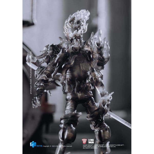 Hiya Toys 1/18 Exquisite Mini Black And White Judge Fire 10 Cm 2000 Ad Figure Søvfarvet