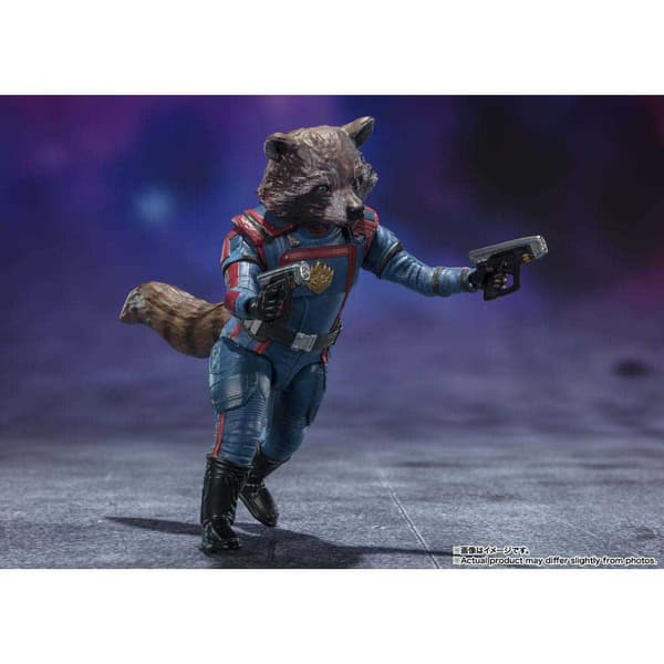Bandai Tamashii Nations Figurer S.h. Figuarts Star Lord & Rocket Raccoon 6-15 Cm Marvel Blå