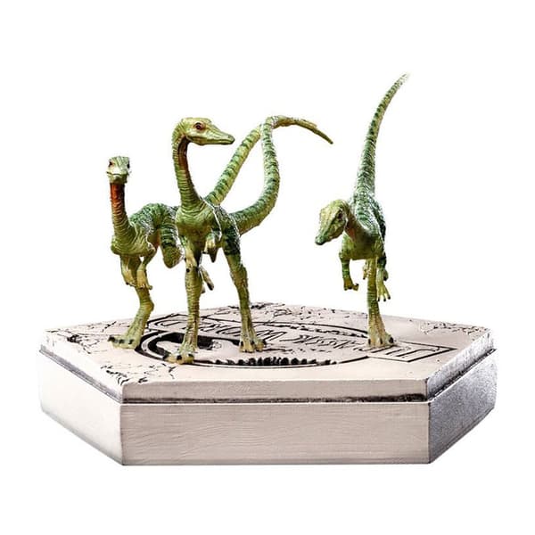 Iron Studios Jurassic Park Statue Compsognathus 5 Cm Gylden