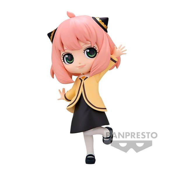 Banpresto Figur Q Posket Spy X Family Going Out Anya Forger 13 Cm Gul
