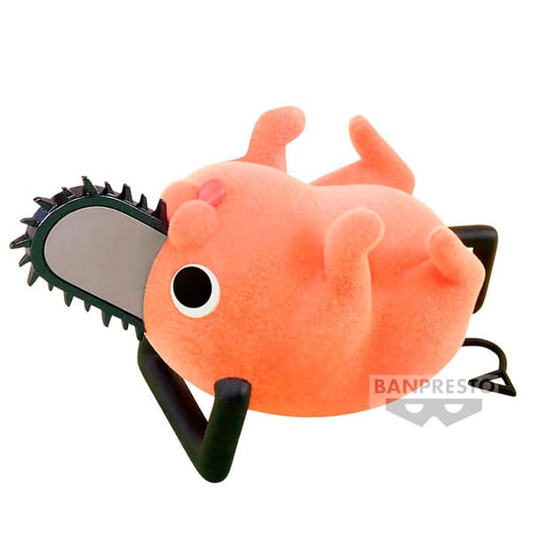 Banpresto Figur Pochita Chainsaw Man Fluffy Puffy 7 Cm Orange Ver A