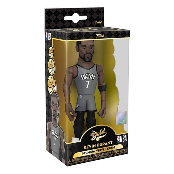 Funko Vinyyli Kultaiset Hahmot Nba: Nets 13 Cm Kevin Durant Ce´21 Lajitelma 6 Yksiköitä Minihahmo Musta