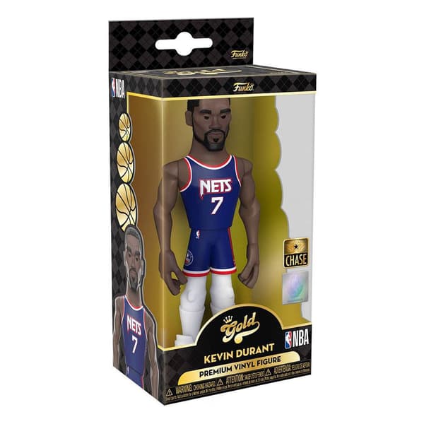 Funko Vinyyli Kultaiset Hahmot Nba: Nets 13 Cm Kevin Durant Ce´21 Lajitelma 6 Yksiköitä Minihahmo Musta