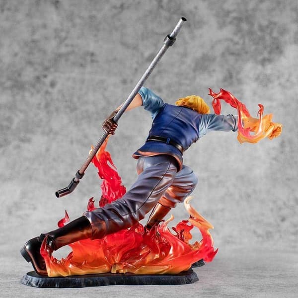 Megahouse Sabo Fire Fist Inheritance Portrait Of Pirates One Piece Figure 14 Cm Orange