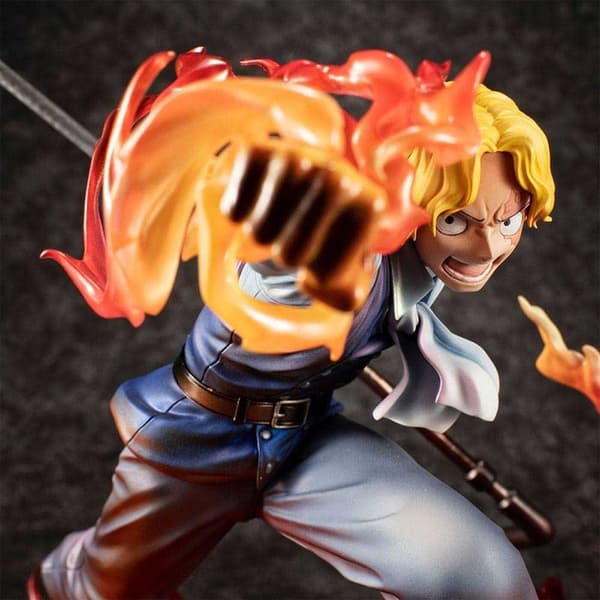 Megahouse Sabo Fire Fist Inheritance Portrait Of Pirates One Piece Figure 14 Cm Orange