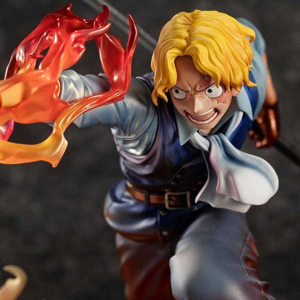Megahouse Sabo Fire Fist Inheritance Portrait Of Pirates One Piece Figure 14 Cm Orange