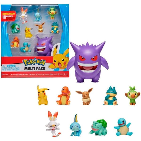 Bizak Pokémon Figur Multipack 10 Flerfarvet