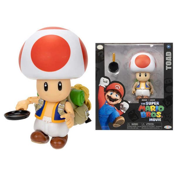 Sherwood Figur Super Mario Movie Toad Søvfarvet