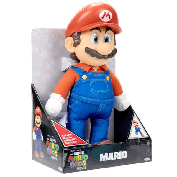 Jakks Pacific Det Film Plysfigur Mario Super Mario Bros. 30 Cm Flerfarvet