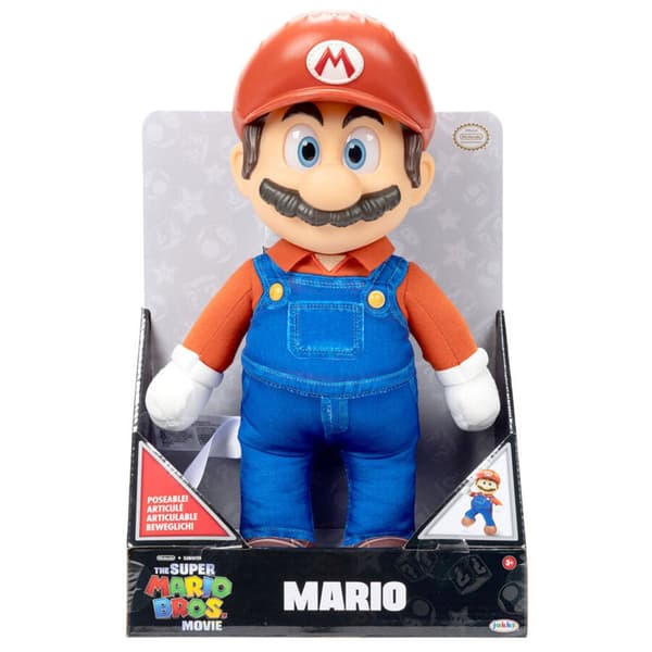 Jakks Pacific Det Film Plysfigur Mario Super Mario Bros. 30 Cm Flerfarvet