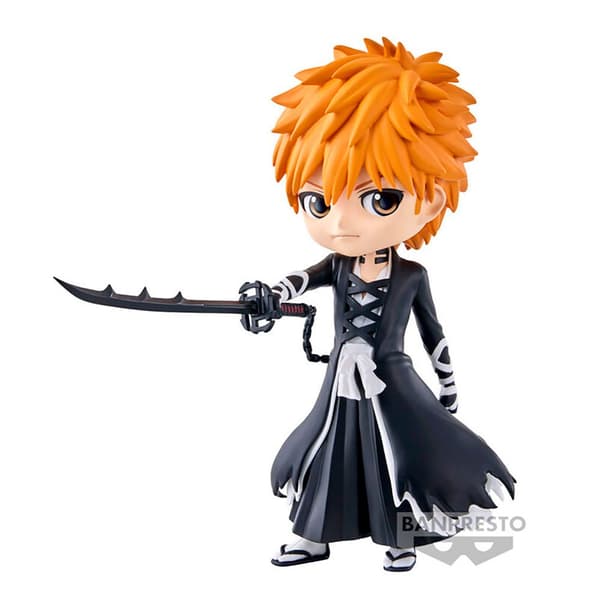 Banpresto Figur Ichigo Kurosaki Thousand Year Blood Vol 2 Bleach Q Posket 14 Cm Orange