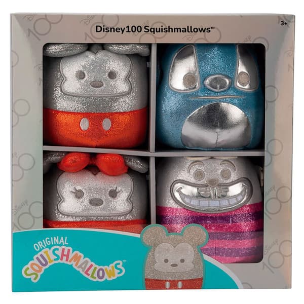 Jazwares Leksak Set Disney 100 B 12 Cm Squishmallows Flerfärgad
