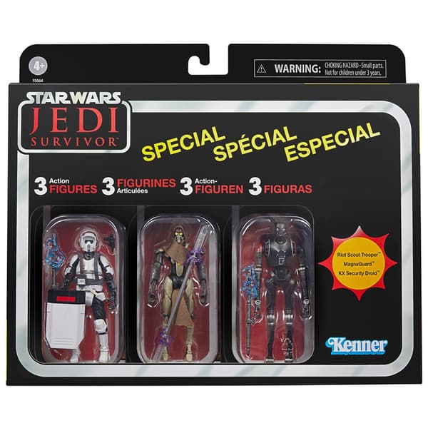 Star Wars Vintage Samling Sæt Af Jedi Survivor Game Greats 3s Figur Rød
