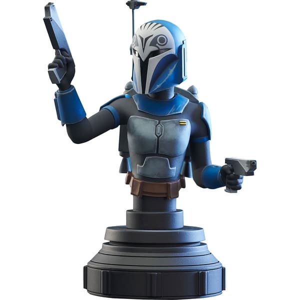 Star Wars Mini Byst Figur The Clone Wars Bo-katan Kryze Blå