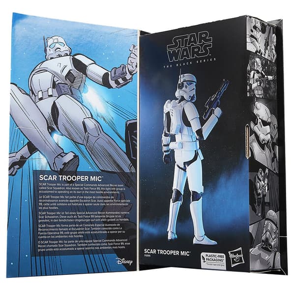 Star Wars Hahmo The Black Series Scar Trooper Mic Hopeinen