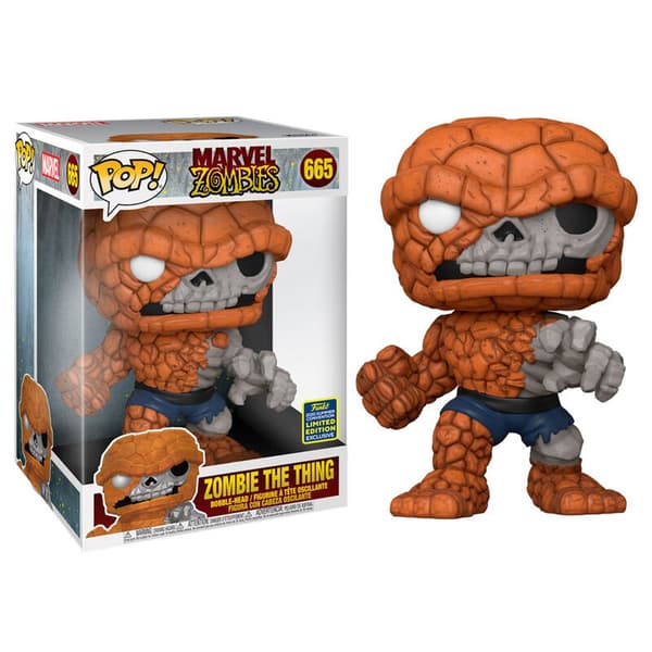 Funko The Thing Exclusive Pop Marvel Zombies 25 Cm Brun